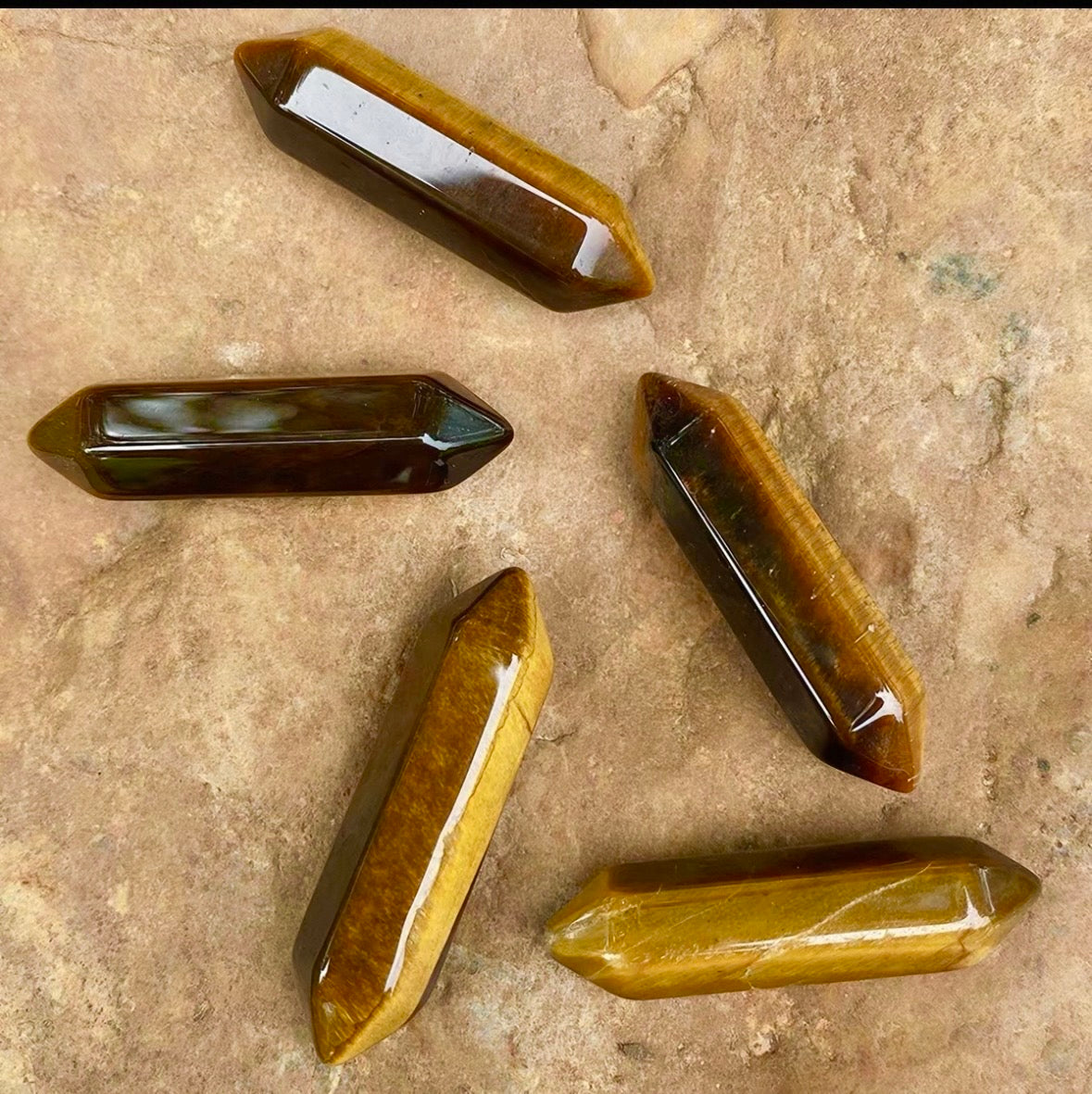 Tiger’s Eye Two Pointed Crystal