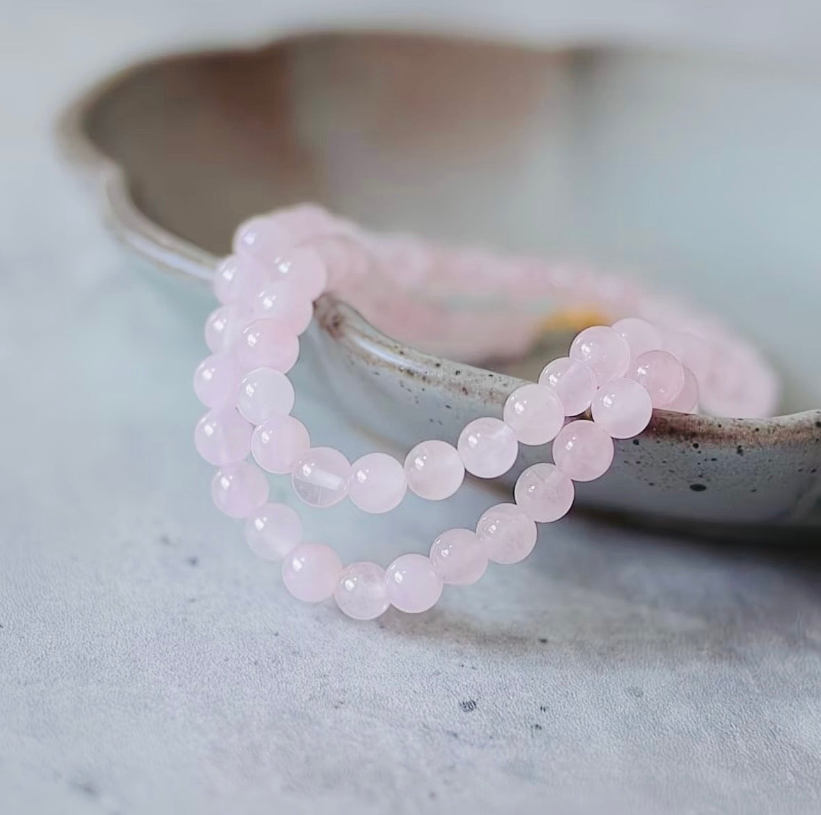 Rose Quartz Heart Chakra Necklace
