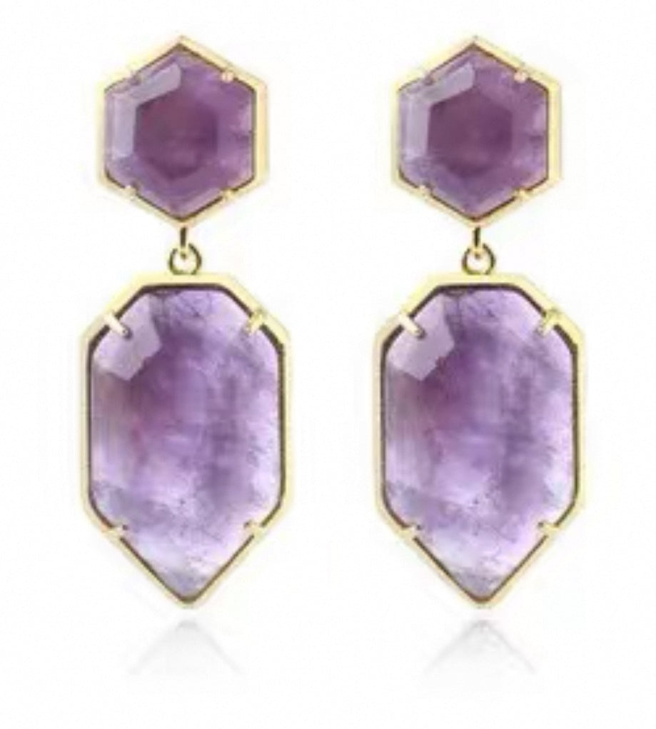 Amethyst earrings